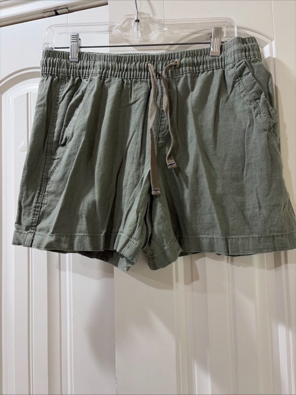 Nautica Olive Green Drawstring Athletic Shorts